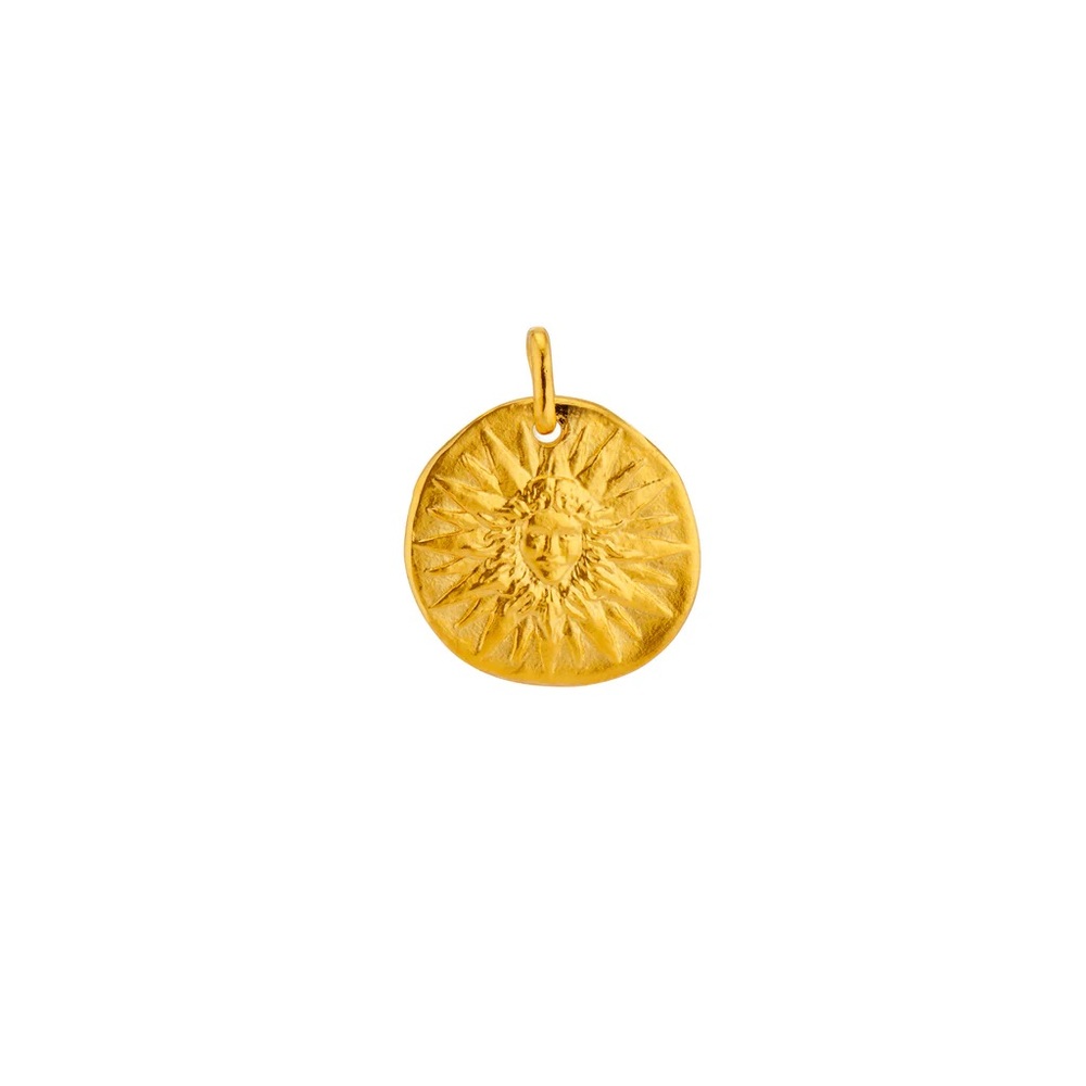 Menē Gold Sun Medallion Pendant